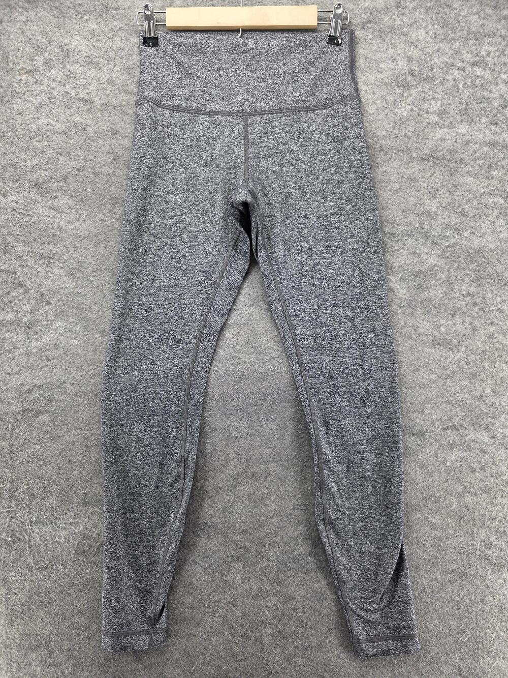 Lululemon Leggings Womens 8 Gray High Rise Flecked Ankle Yoga Pants Athletic